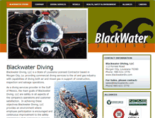 Tablet Screenshot of blackwaterdivingllc.com